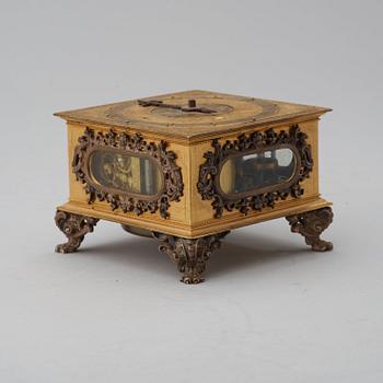 A Baroque 17th century traweller's clock in original case.