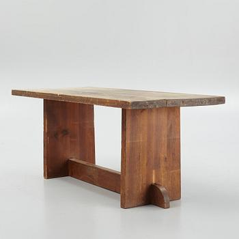 Axel Einar Hjorth, a stained pine 'Lovö' table, Nordiska Kompaniet, Sweden 1930s.