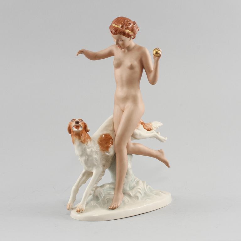 FIGURIN, porslin, Art déco, 1900-talets första hälft.