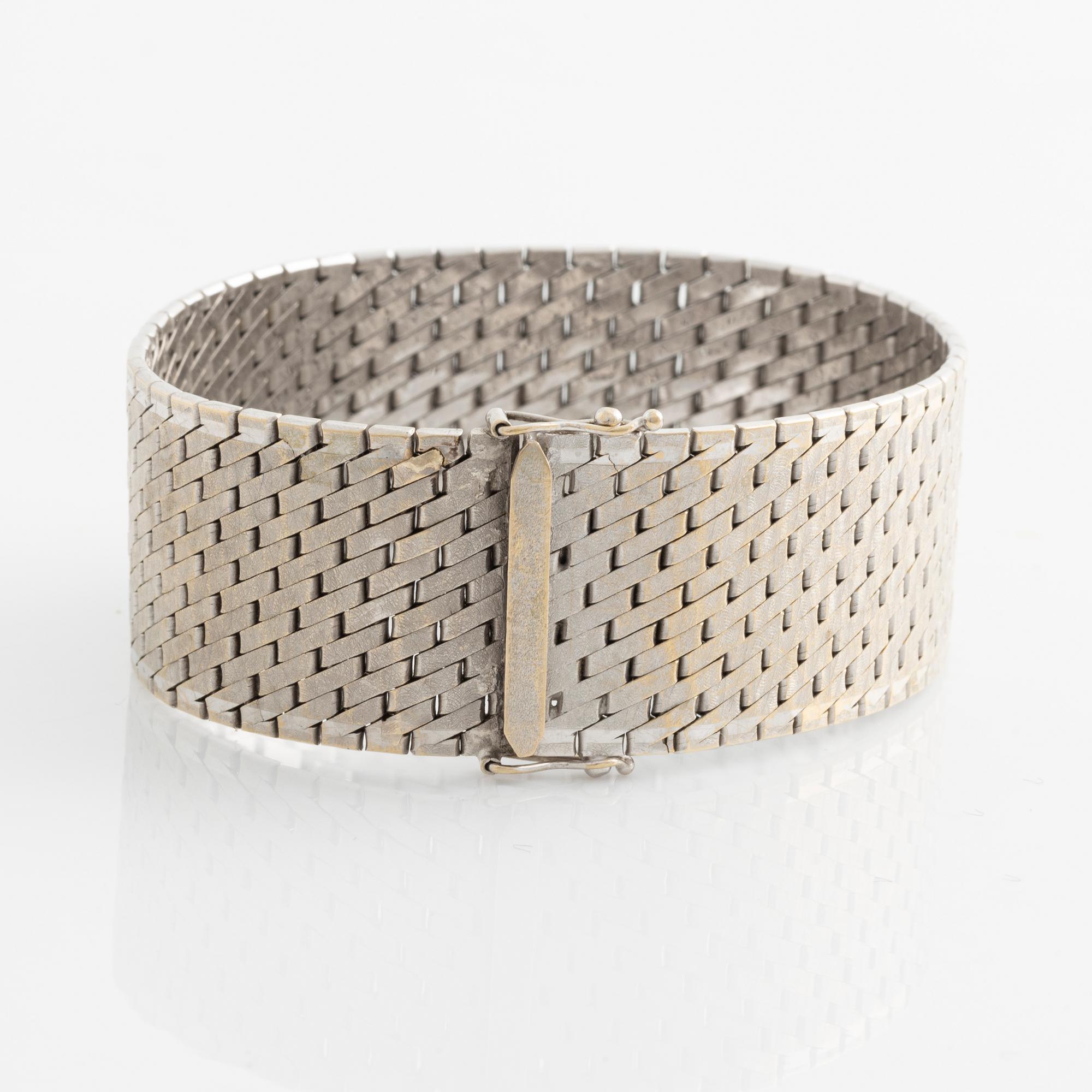 Bucherer, armband, 18K vitguld,