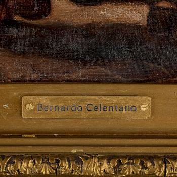 BERNARDO CELENTANO, tillskr, olja på duk.