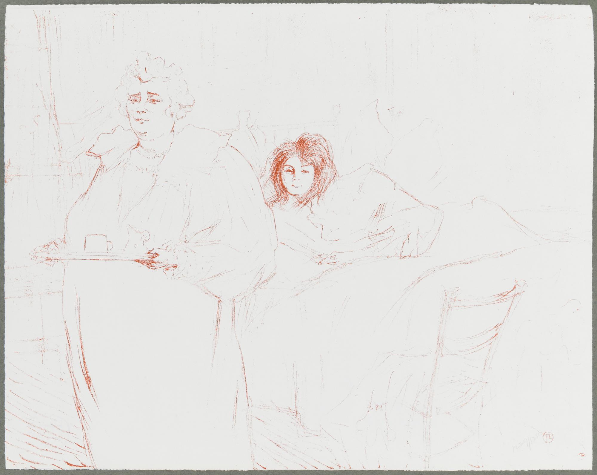 MAPP med färglitografier, 11 st, "Elles", efter Henri Toulouse-Lautrec, numrerad upplaga 1229/1250, London, 1969.