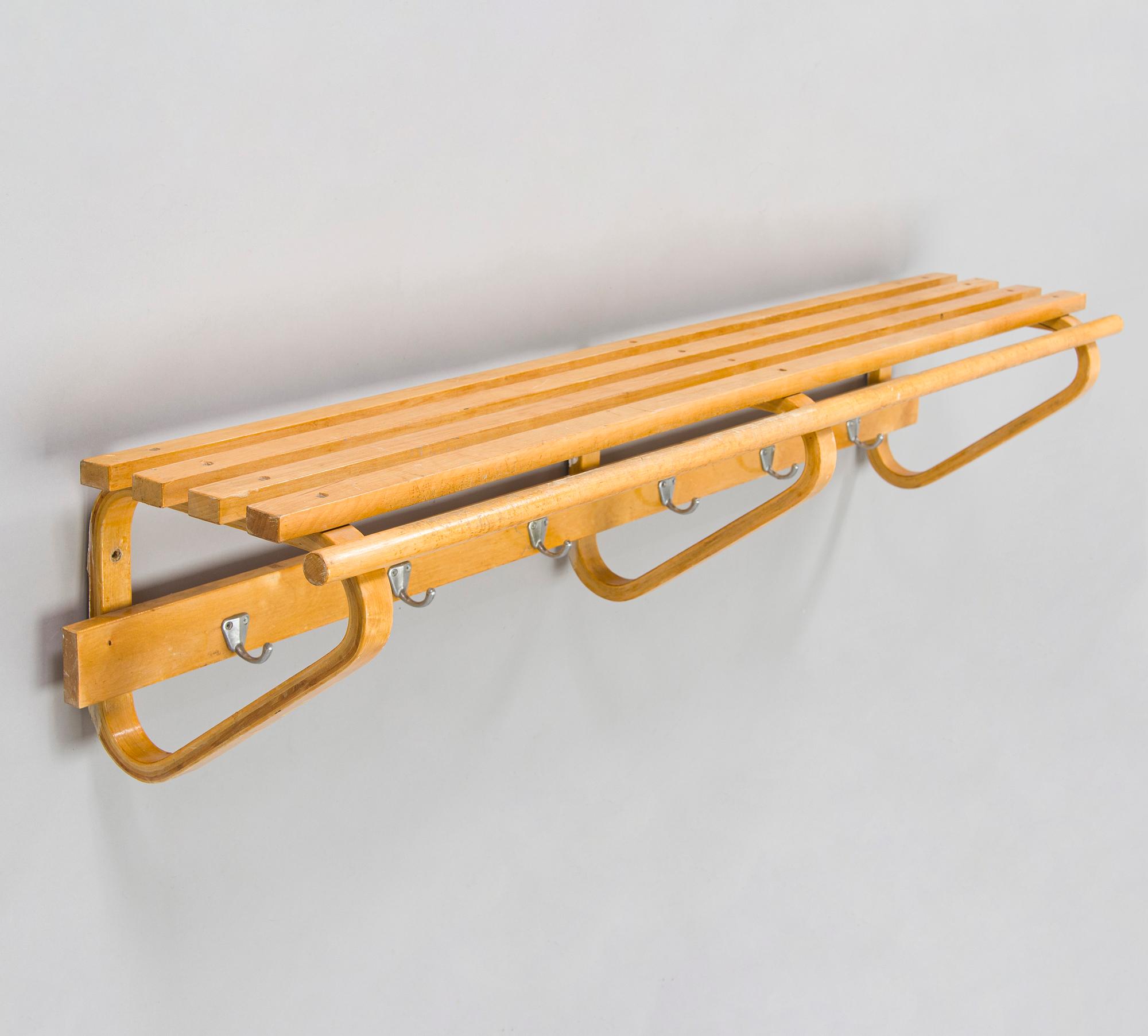 Alvar Aalto, a 1950s coat rack for O.Y. Huonekalu- ja Rakennustyötehdas A.B Finland.