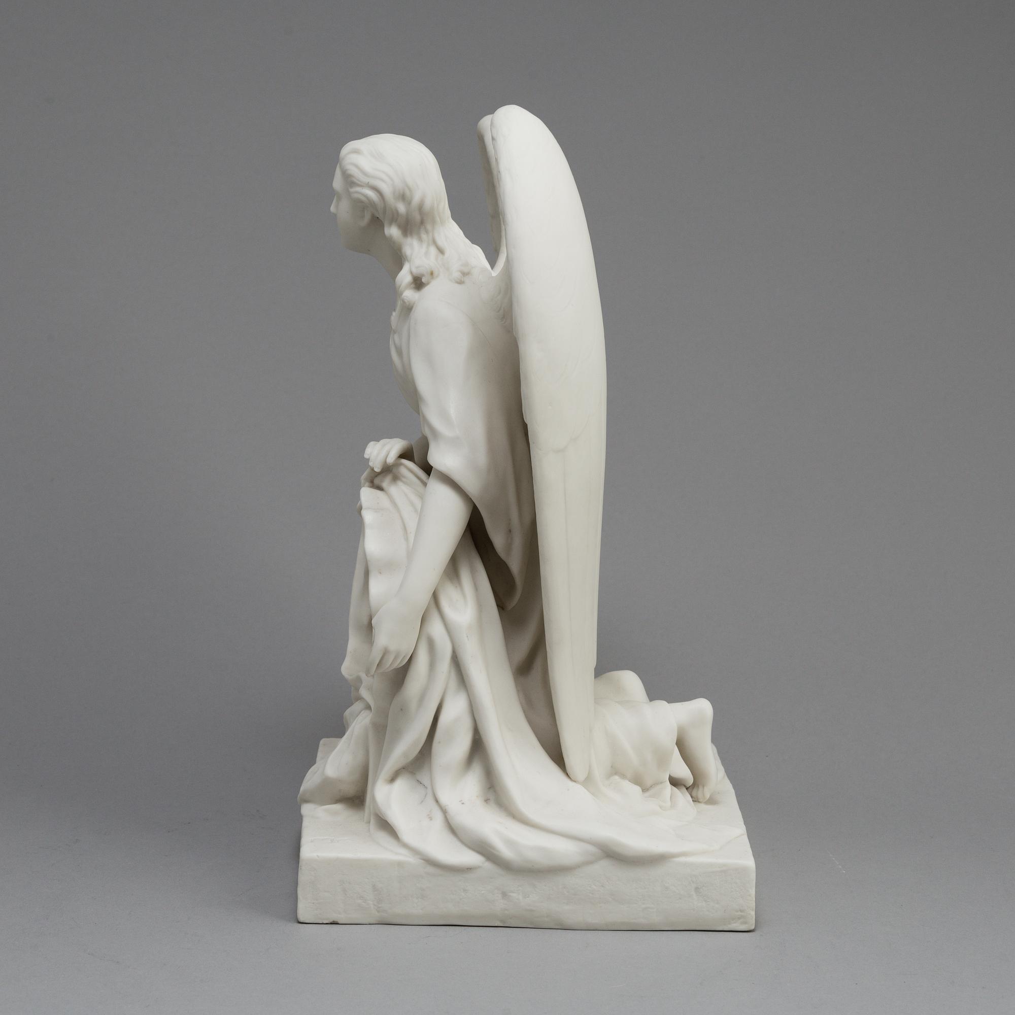 KLOCKSTÄLL, parian, Gustafsberg, sent 1800-tal.