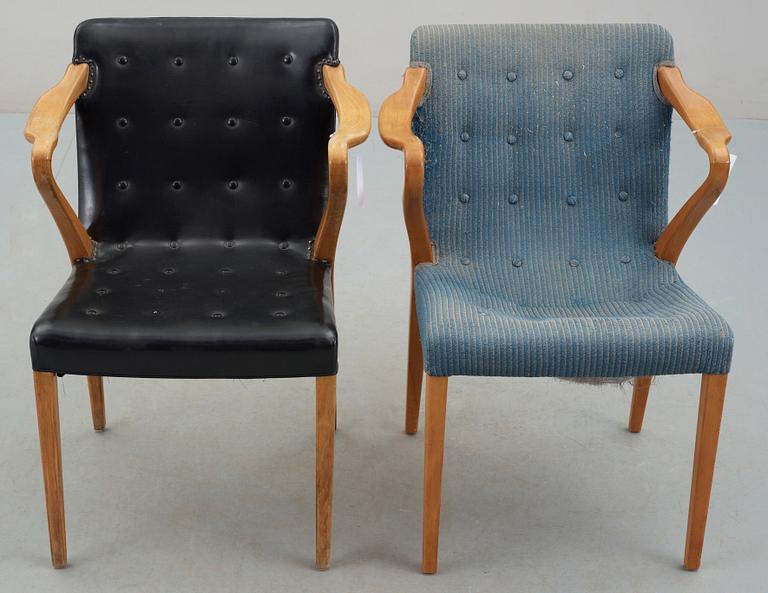 KARMSTOLAR, 2 st, Axel Larsson för Bodafors, formgiven 1935.