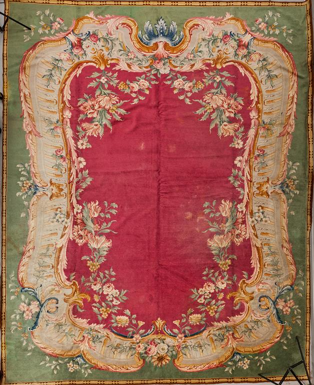 SALONGMATTA, Savonnerieteknik, Europa, 1900-talets första hälft. Ca 493x396.