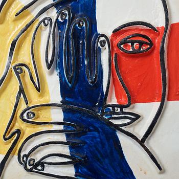 FERNAND LÉGER, Painted and glazed ceramic, signed F.L, numbered 25/250.