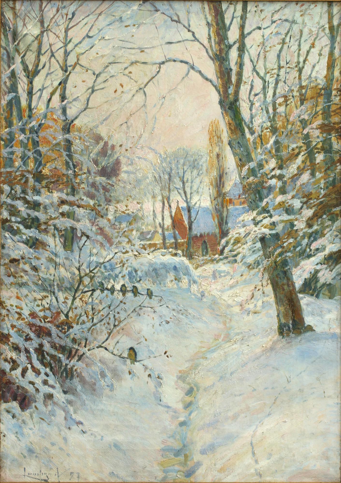 JUSTUS LUNDEGÅRD, olja på duk, sign o dat- 97.