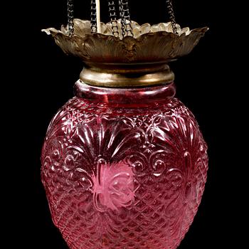 MÅNSKENSAMPEL, sent 1800-tal, höjd ca 83 cm.