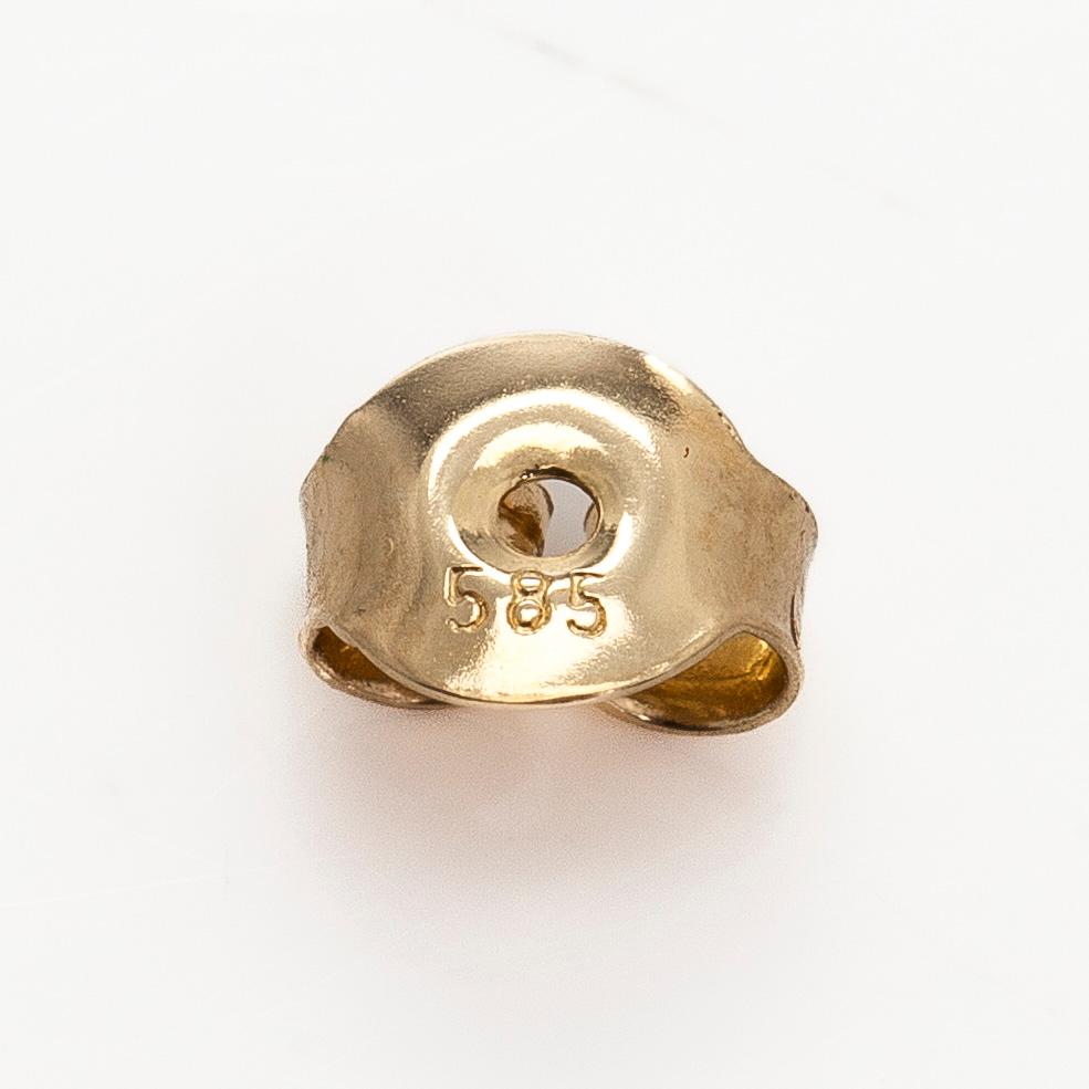 Örhängen, 14K guld och granater.