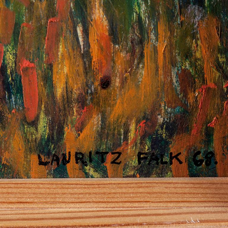 LAURITZ FALK, Oil on panel, signed and dated -68.