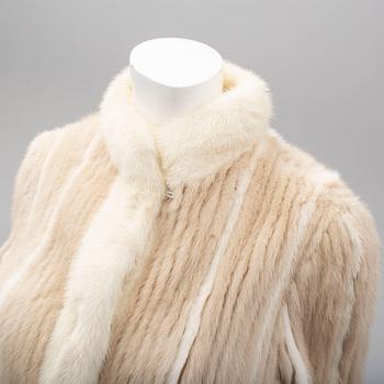 A mink fur jacket, Qwarnstöms Päls, Borlänge. Size circa M.