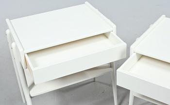 SÄNGBORD, ett par, AB Carlströms & CO Möbelfabrik, 1950/60-tal.