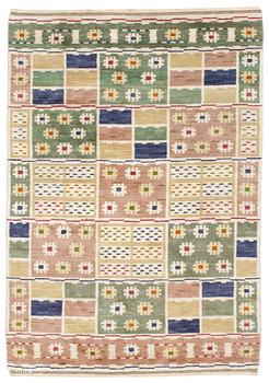 909. MATTA. "Ängarna". Flossa. 209 x 144 cm. Signerad AB MMF (AB Märta Måås-Fjetterström).