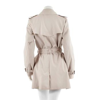 BURBERRY, a beige lady trenchcoat, British size 16.