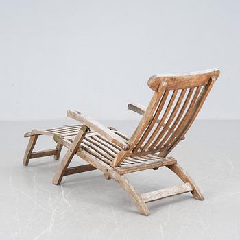 DÄCKSTOL, teak, 1900-talets senare del.