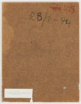 Carin Ellberg, signed and dated 28/1-94 verso. Panel.