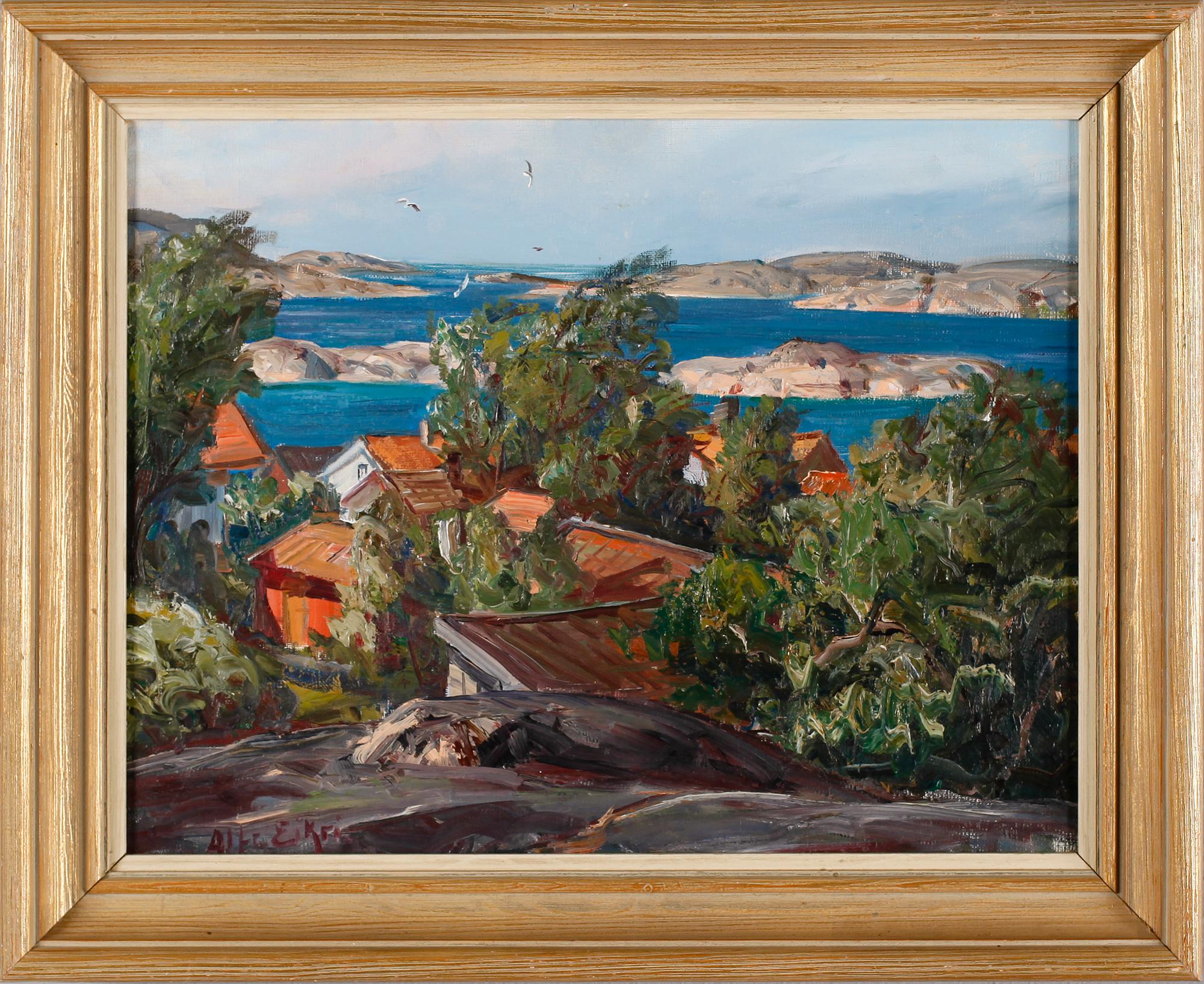 ALFRED EIKRI, olja på duk, signerad.