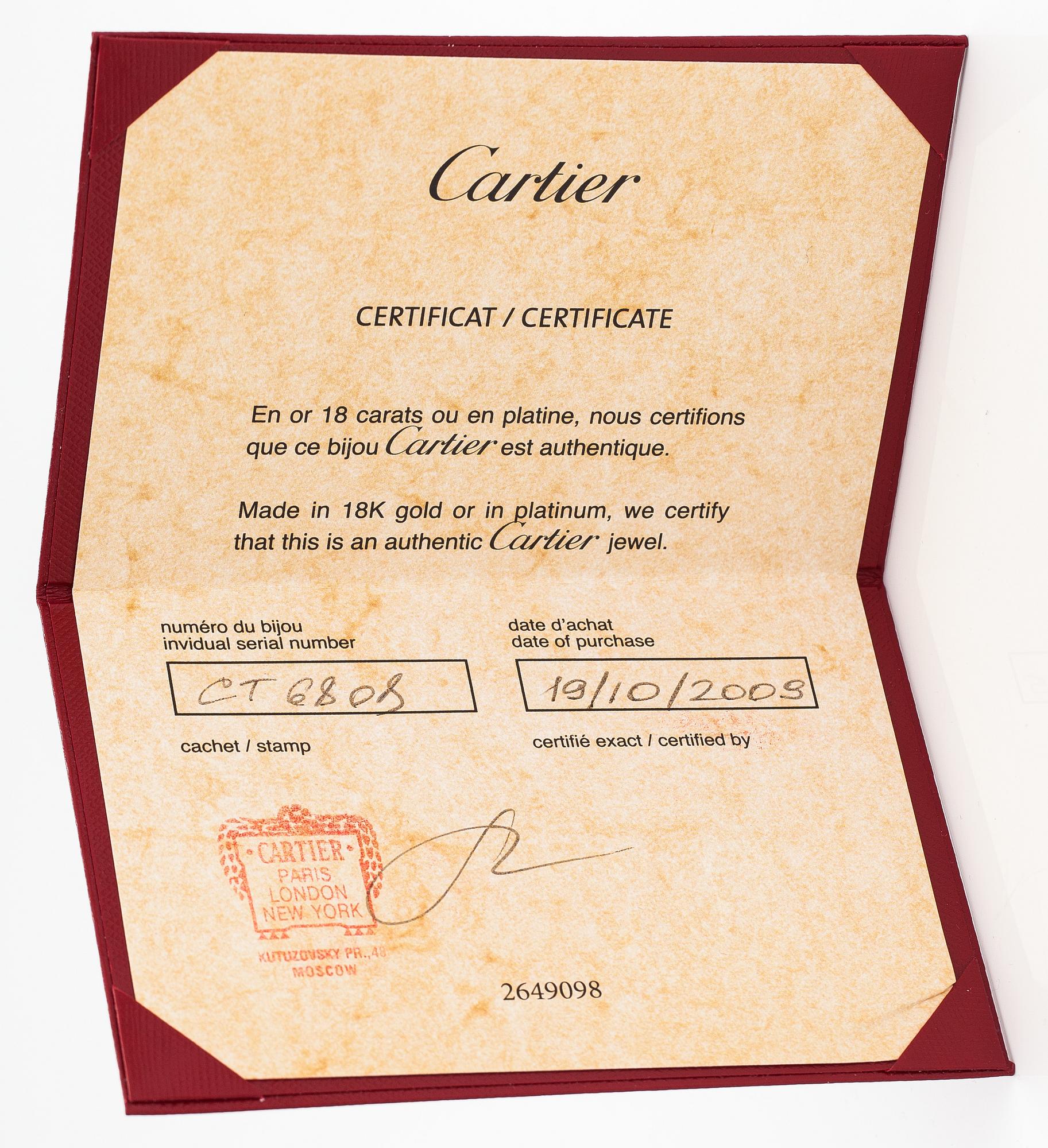 Cartier, Rannekoru "Tectonique", 18K valkokultaa, briljanttihiottuja timantteja n. 11.90 ct yht. Merkitty CT6808, JC.