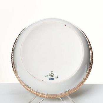 Karott med lock, porslin. Royal Copenhagen, "Flora Danica", Danmark, 1900-tal.
