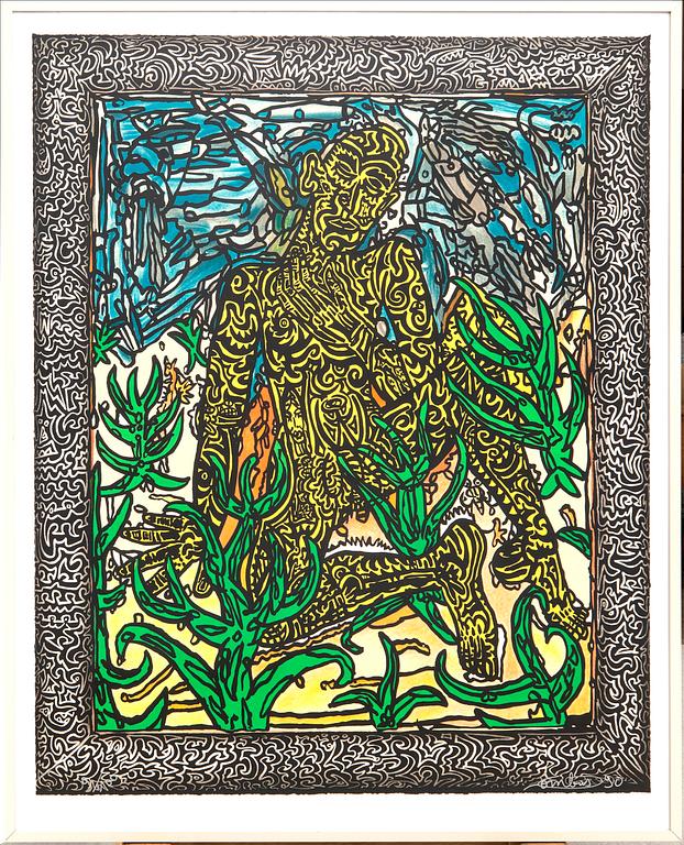 Robert Combas, lithograph signed and numbered 9/100.