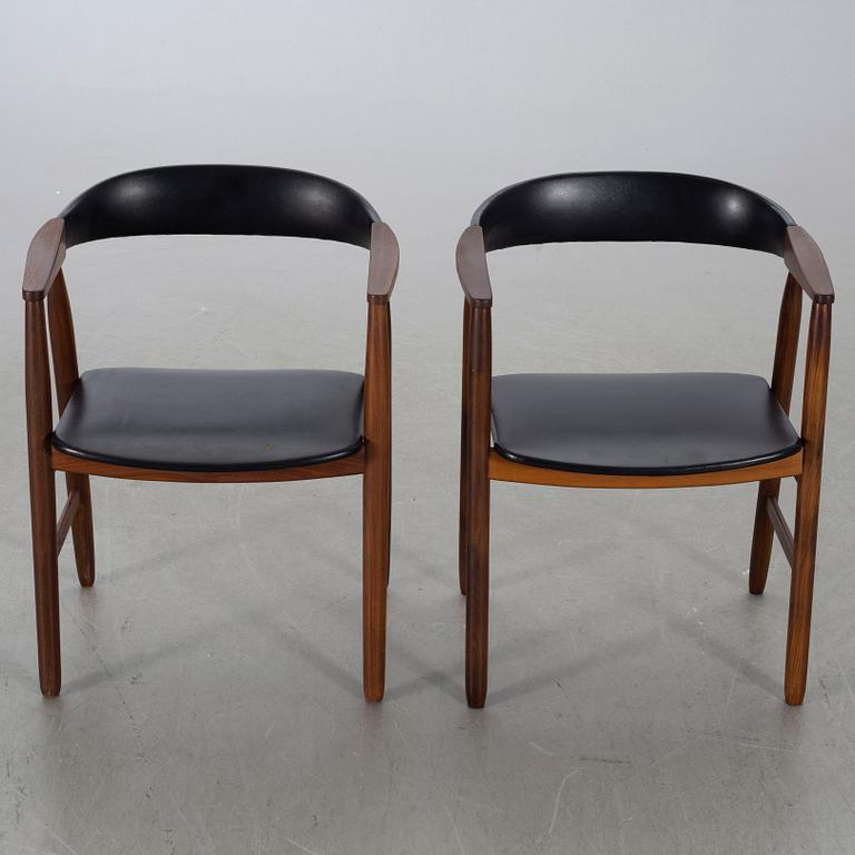 Armchairs, a pair, Farstrup, Denmark, later part of the 20th century.