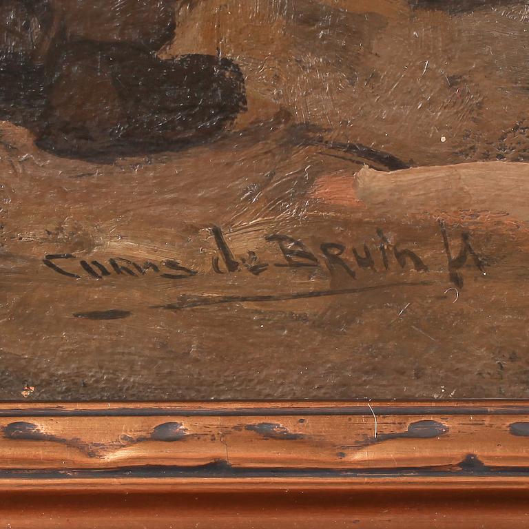 CORNELIS DE BRUIN, olja på duk, signerad.