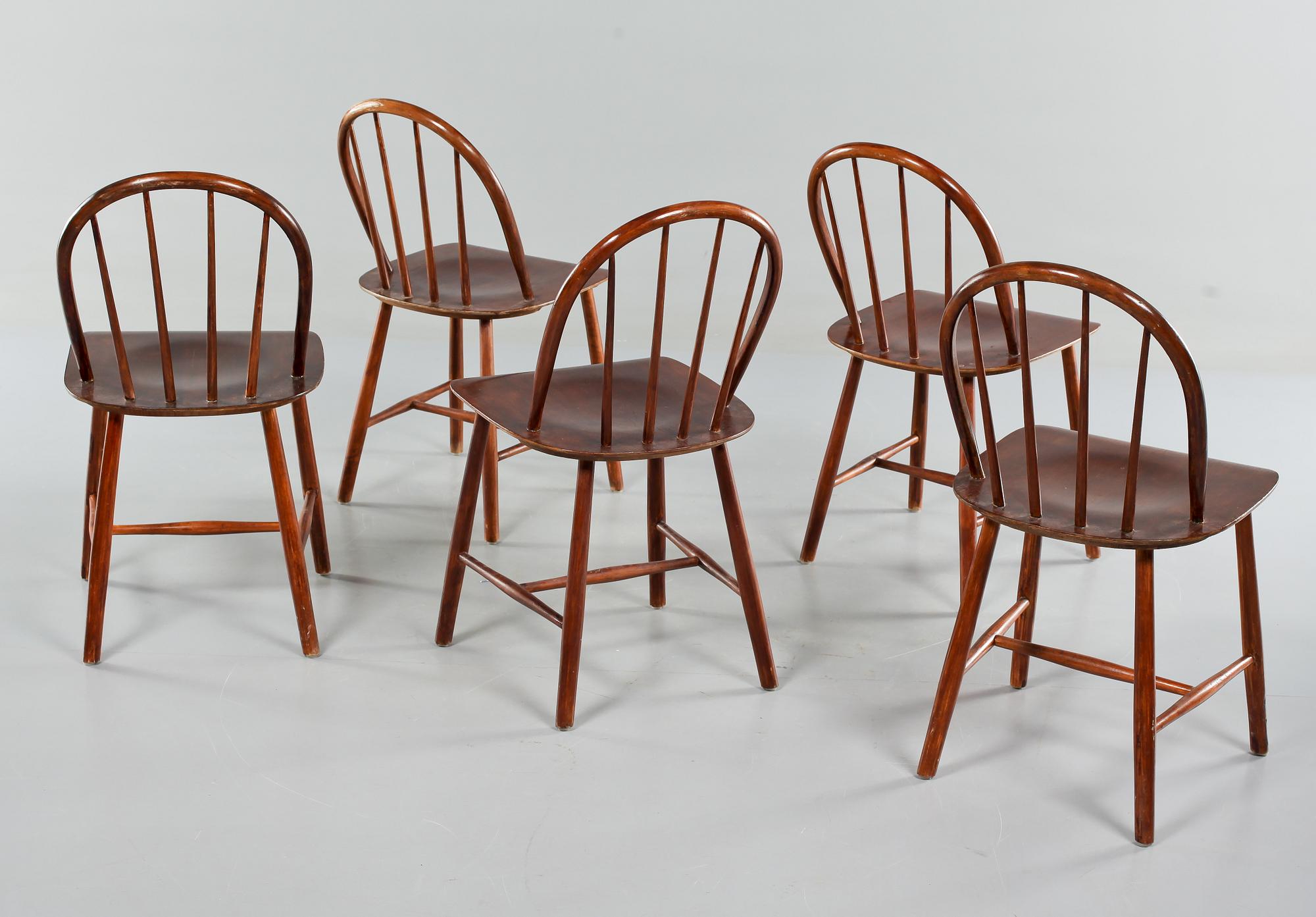 STOLAR, 5 st, "Fanett" Edsbyverken, 1950/60-tal.