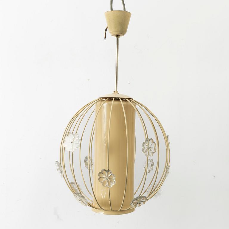 Harald Notini, a rare ceiling lamp model 11509, Arvid Böhlmarks Lampfabrik, Stockholm, 1950s.