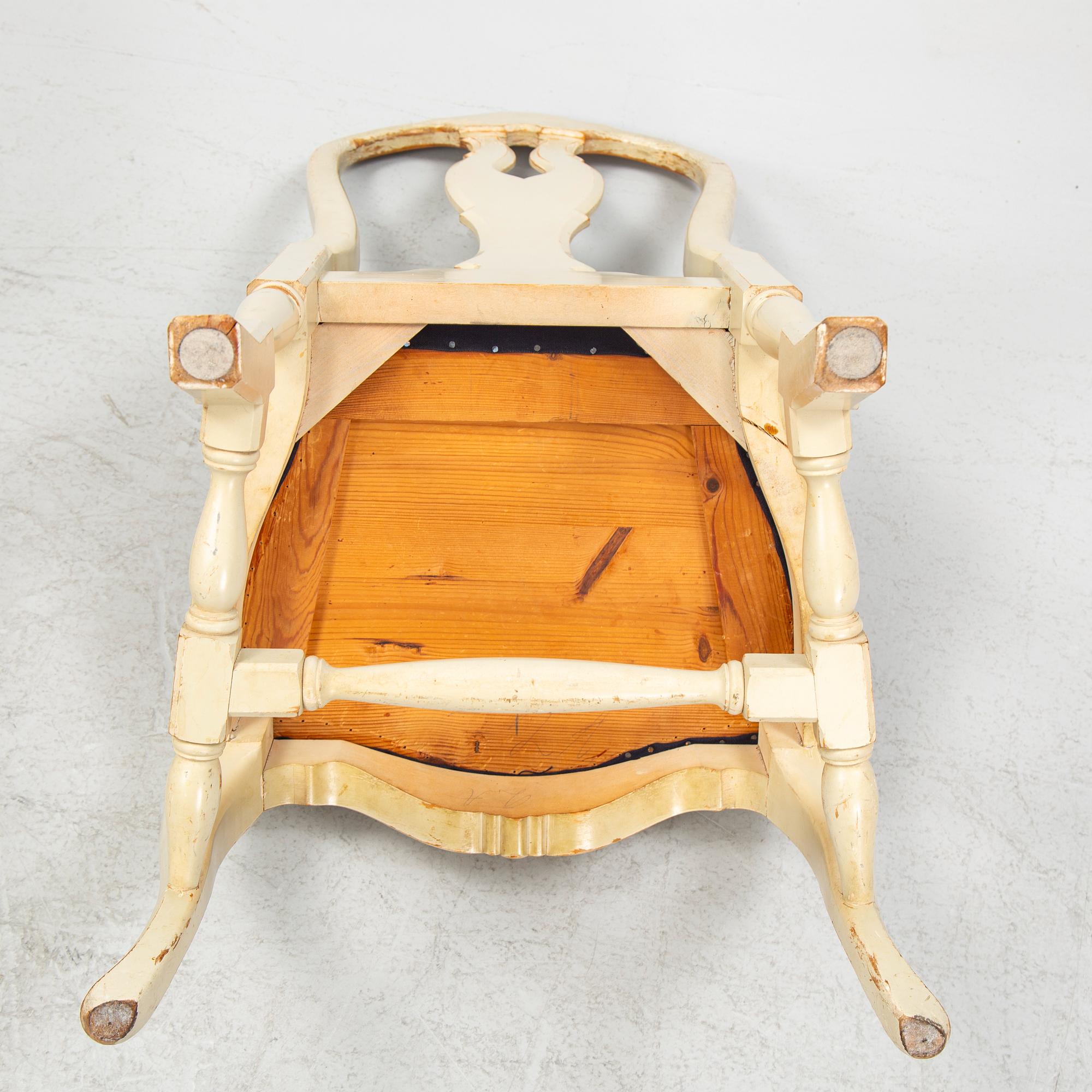 Chairs, 10 pcs, Rococo style, 20th century.