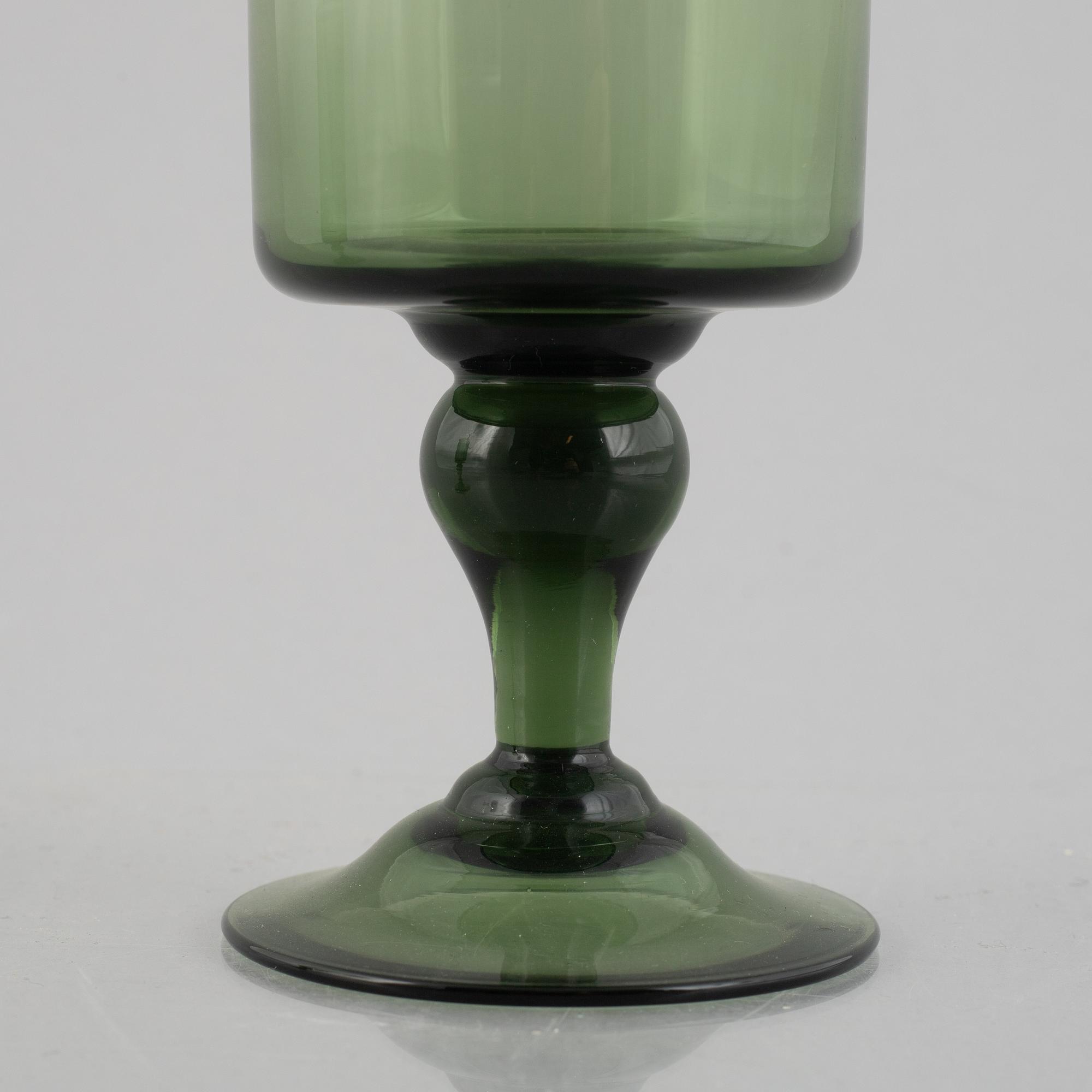 A 24-piece glass service, second half of the 20th century.