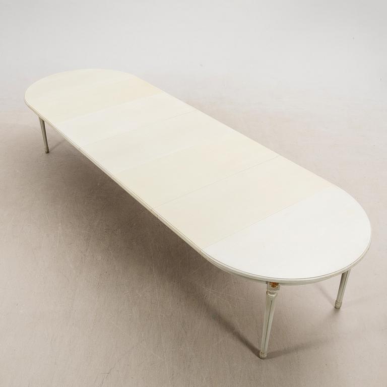 Dining group, 5 pcs, Gustavian style, K.A Roos, Helsingborg, later half of the 20th century.