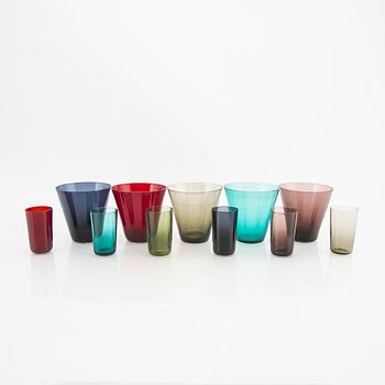 Kaj Franck, glas 11 st "Kartio" Iittala 1950/60-tal.