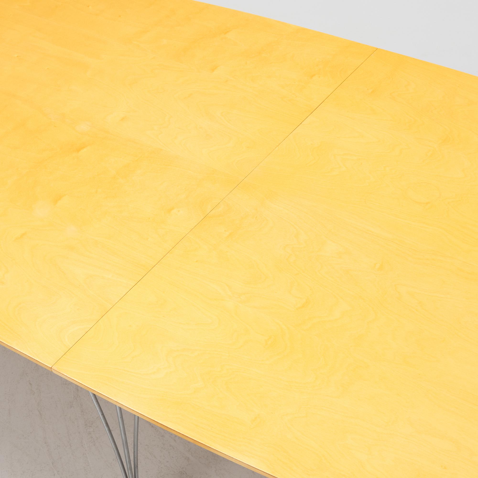Bruno Mathsson & Piet Hein, a 'Superellipse' dining table, Mathsson International, Värnamo.
