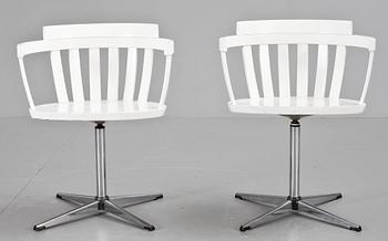 SNURRSTOLAR, ett par, Edsbyverken. 1900-talets tredje kvartal.