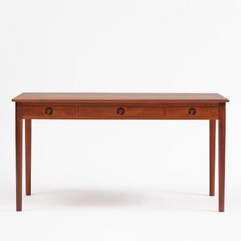Hans J. Wegner, a model PP305 teak desk, PP Møbler, Denmark 1970s.
