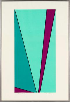 Olle Baertling · OLLE BAERTLING, färgserigrafi, signerad, daterad 1967-74, EA-upplaga