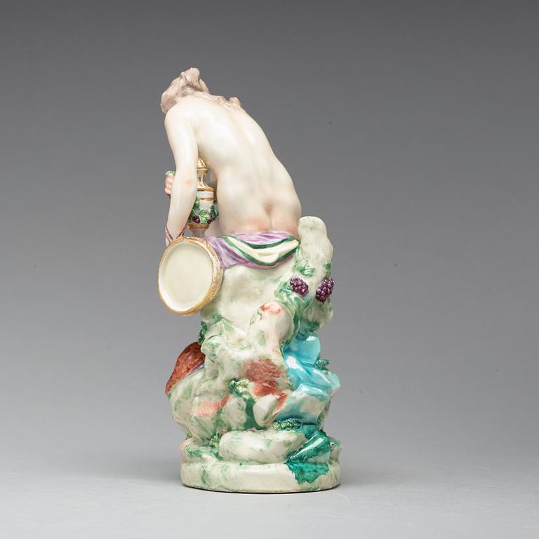FIGURIN, porslin. Ludwigsburg, Tyskland, 1700-talet senare del.