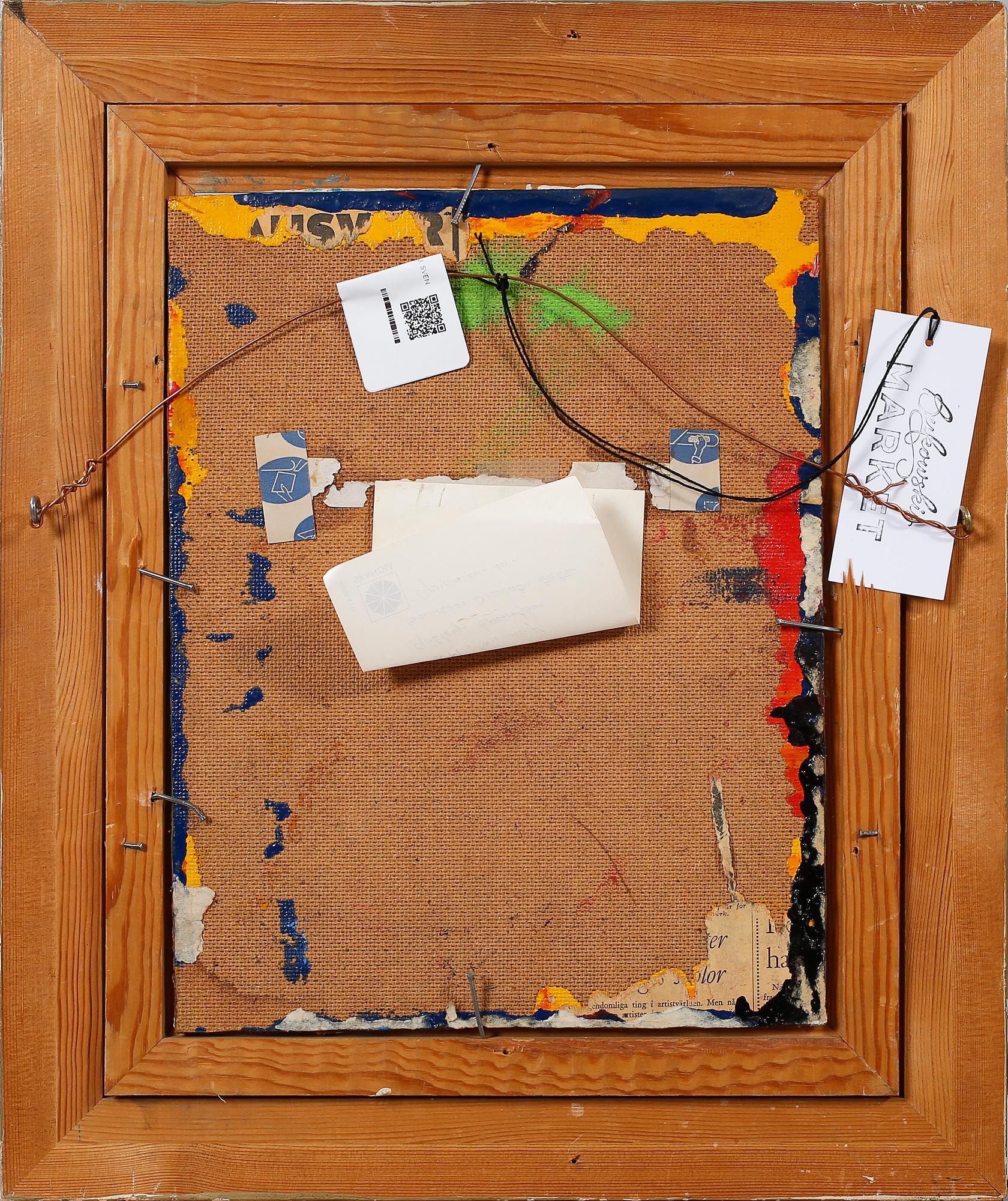 SVEN X:ET ERIXSON, emaljmålning, signerad.