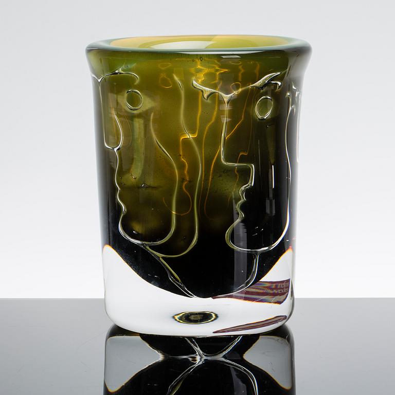 Ingeborg Lundin, An Ingeborg Lundin 'Ariel' glass vase, Orrefors, Sweden 1987.