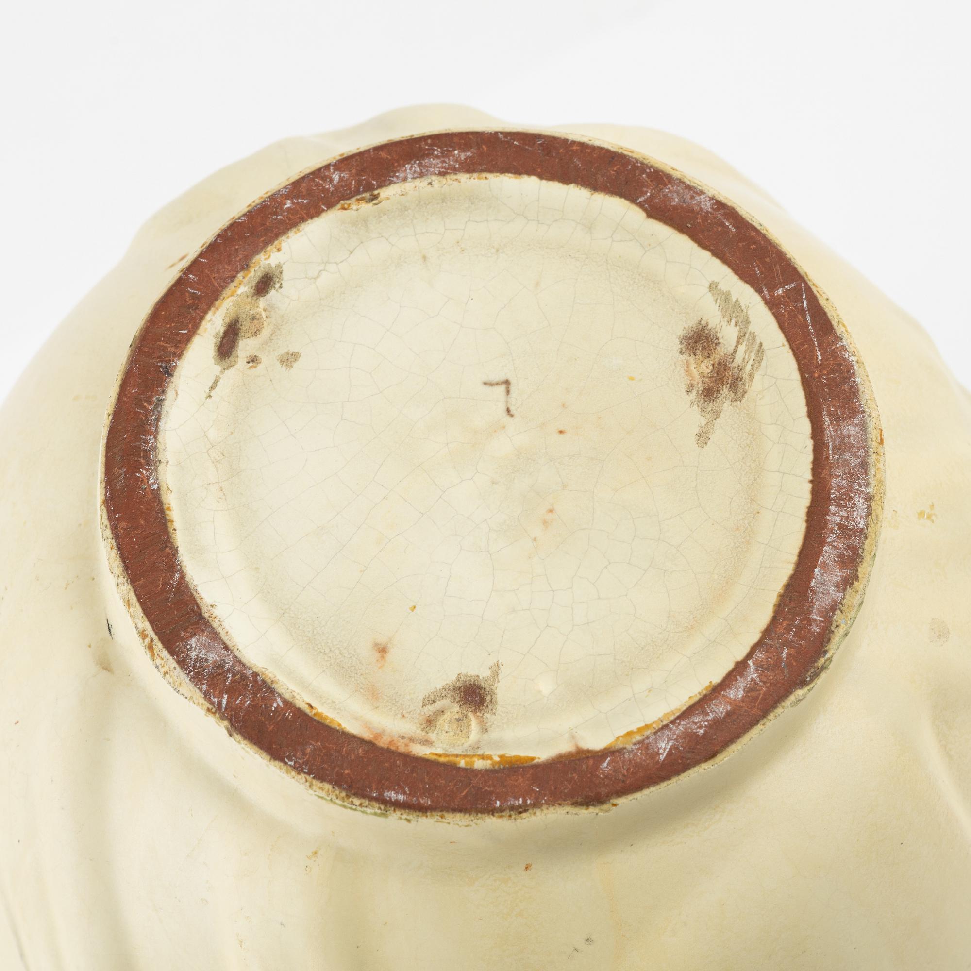 Anna-Lisa Thomson, a glazed earthenware vase from Upsala-Ekeby, 1940's.