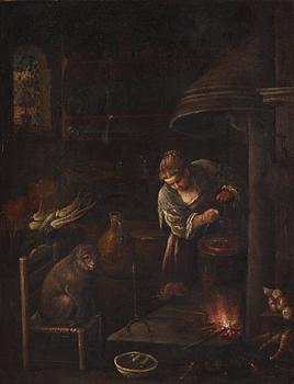 815. Girolamo da Ponte (Bassano) Attributed to, Woman by the stove.