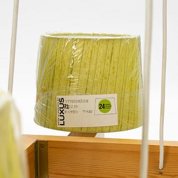 Uno & Östen Kristiansson, a pine wood ceiling lamp, Luxus, Vittsjö, Sweden.