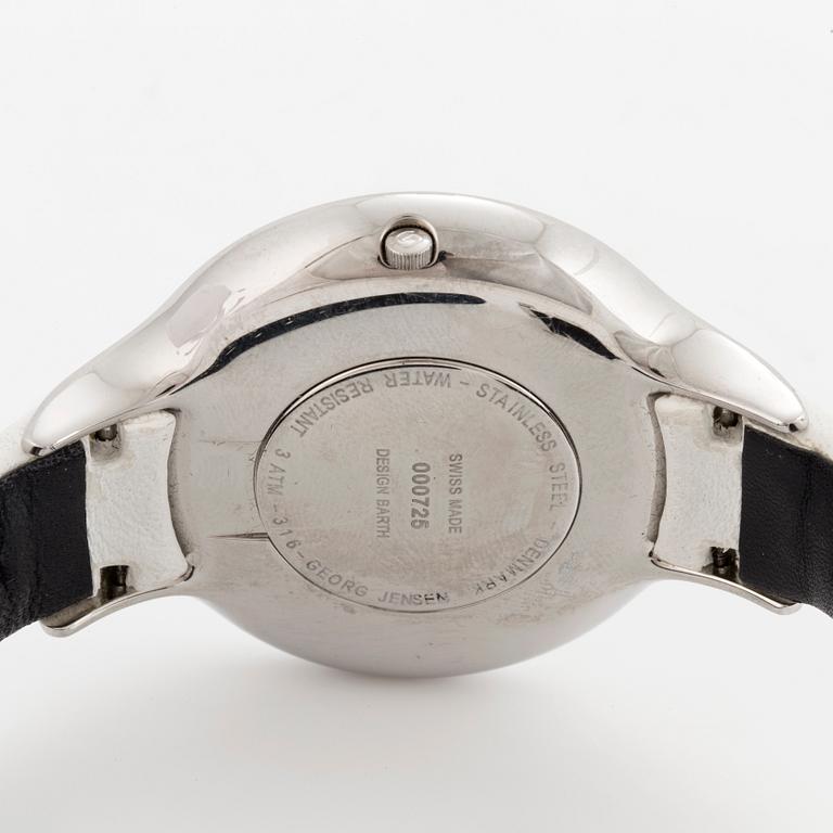 GEORG JENSEN, design Barth, armbandsur, 38,5 mm.