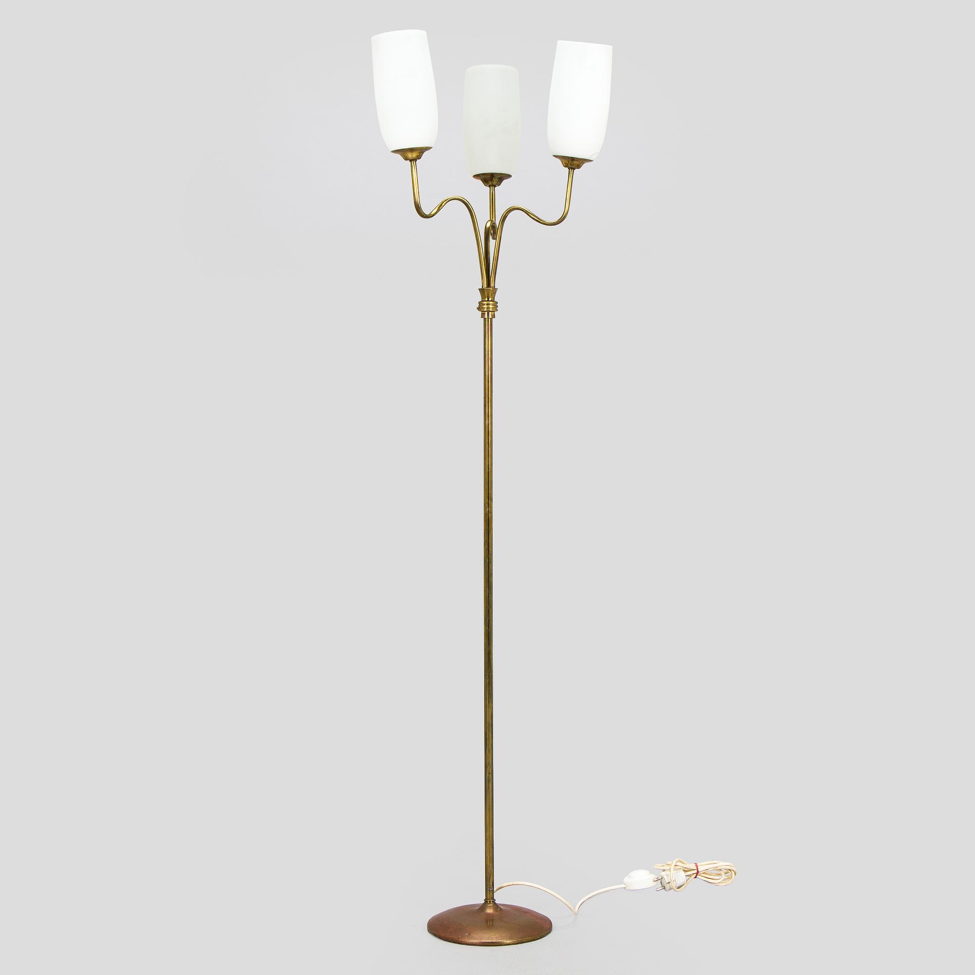 Floor lamp, mid-20th century.