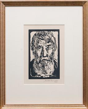 MIKKO CARLSTEDT, träsnitt, signerad och daterad 1930.