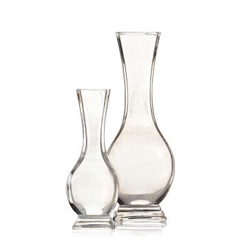 970. A set of two Chinese Beijing glass vases, Qing dynasty.