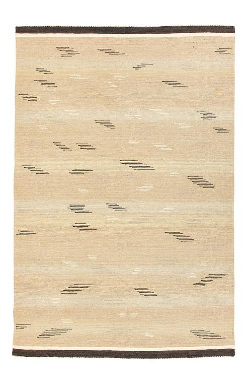 Toini Nyström, a flat weave carpet for Aaltosen Mattokutomo Kiikka Finland. Ca 305 x 200 cm.
