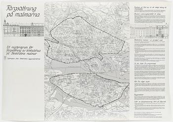STADSKARTOR, 5 st. Stockholms stad, 1980-90-tal.