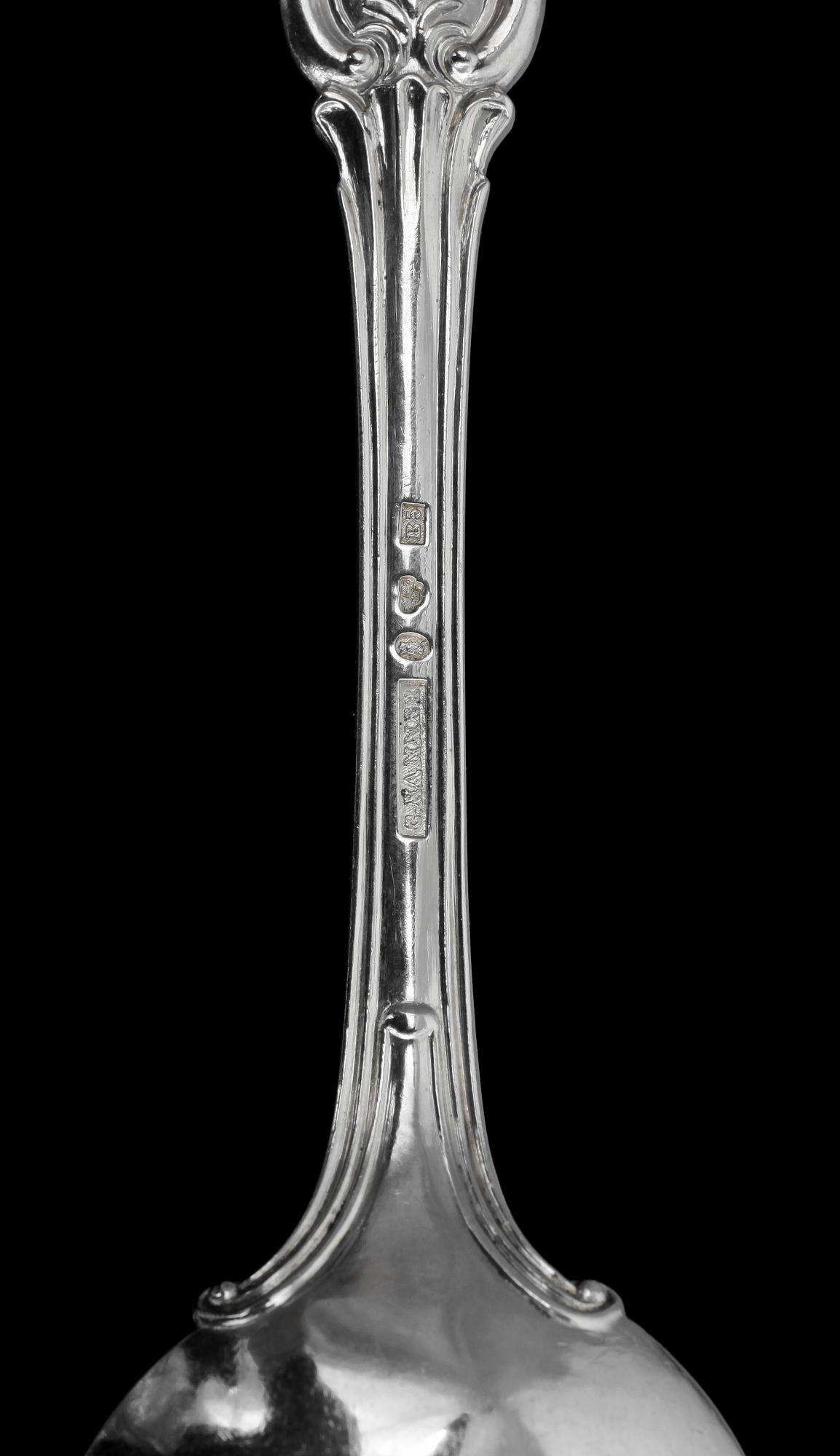 BESTICK, bestickuppsättning, 34 delar silver och 52 delar nysilver. Bla CG Hallberg o AG Duvfa, 1800 och 1900-tal.